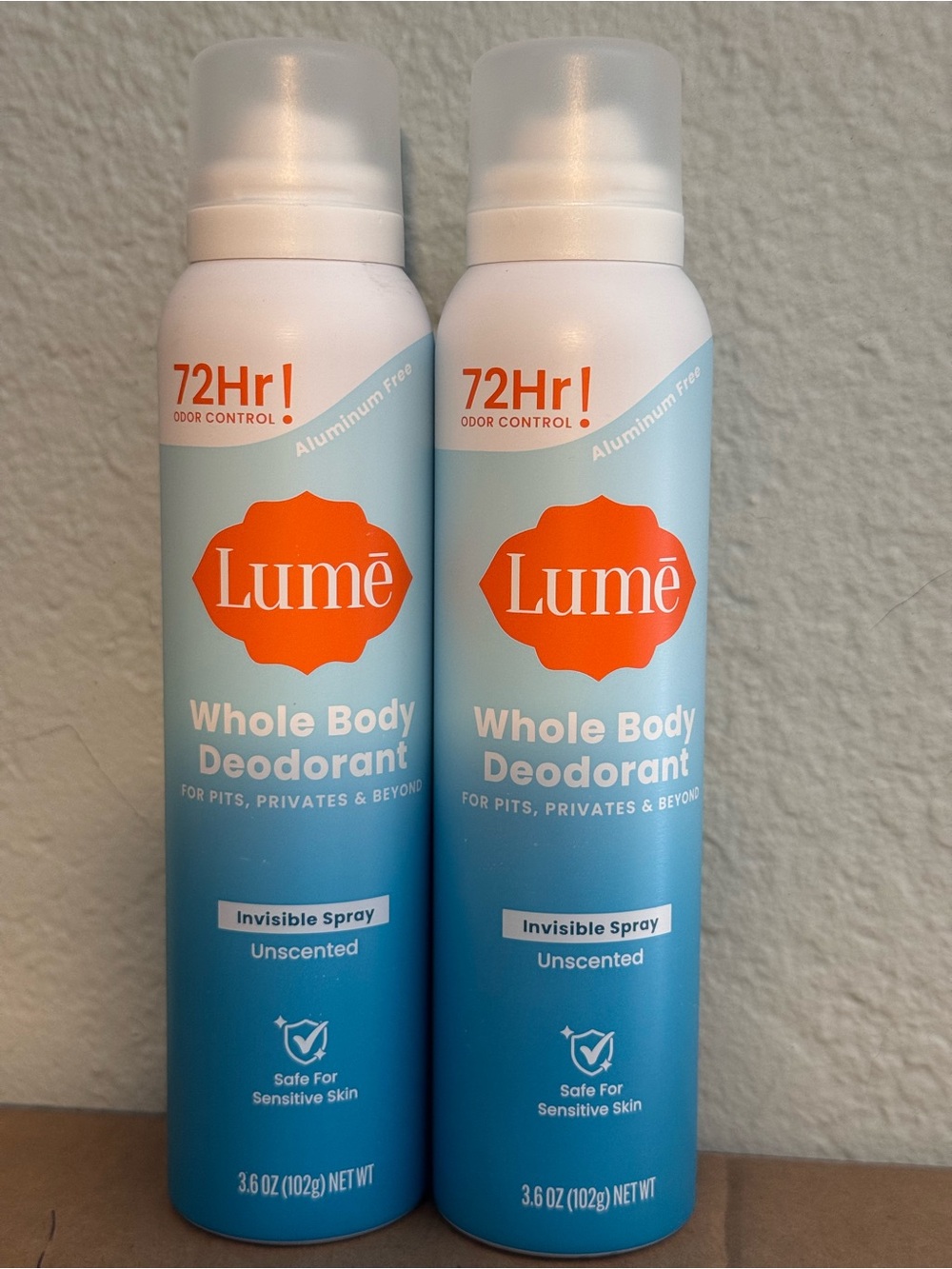 Whole Body Deodorant Unscented Invisible Spray - Blue